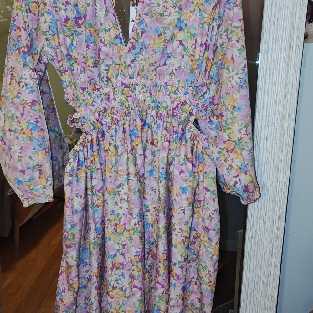 Charlotte Russe Floral Long Sleeve Dress